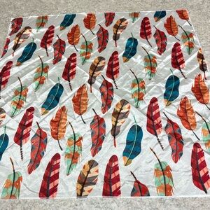 Mini Wild Rag/ Bandana - Cream Feathet